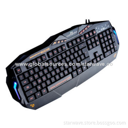 Wired Keyboard and Mouse Combo with 10-meter Working Distance and Intelligent Power-saving